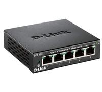 D Link DES 105/B 5 Port Fast Ethernet Metal Desktop Switch Hub Internet Splitter