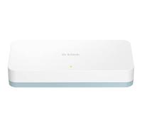 D-Link DGS-1008D 8-Port Gigabit Unmanaged Desktop Switch, 10/100/1000 Mbps, Internet Splitter, Plug-and-Play, Fanless Silent Design, Auto MDI/MDIX, Energy-Efficient, for Home & Office