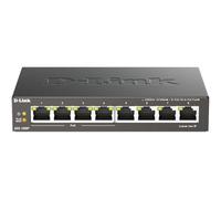 D-Link DGS-1008P/B 8-Port Gigabit Unmanaged Metal Switch with 80W across 4PoE ports, Black