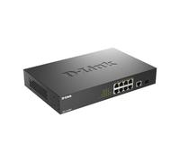 D-Link DGS-1010MP Smart Switch PoE 125W Smart managed Gigabit switch with 8 PoE ports and a total power budget of 125 W, ideal for small networks with