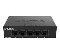D-Link DGS-105GL 5-Port Gigabit Unmanaged Desktop Switch, Fanless, Low Profile, Metal Housing, Plug-and-Play, 802.3az EEE black DGS-105GL
