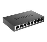 D-Link DGS-108/B 8-Port Gigabit Unmanaged Metal Desktop Switch 10/100/1000 Mbit/s - UK Version black DGS-108/B