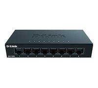 D-Link DGS-108GL 8-Port Gigabit Unmanaged Desktop Switch, Fanless, Low Profile, Metal Housing, Plug-and-Play, 802.3az EEE black DGS-108GL