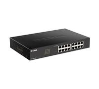 D-Link DGS-1100-16V2 - 16-Port Gigabit Smart Managed Switch with VLAN support, layer 2 features, QoS, 802.3az EEE, Fanless , Black