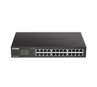 D-Link DGS-1100-24V2 - 24-Port Gigabit Smart Managed Switch with VLAN support, layer 2 features, QoS, 802.3az EEE, Fanless , Black