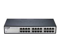 D-Link DGS-1100-24V2 - 24-Port Gigabit Smart Managed Switch with VLAN support, layer 2 features, QoS, 802.3az EEE, Fanless , Black