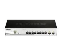 D-Link DGS-1210-10 10-Port Gigabit Smart Managed Switch with 2 SFP ports, Surveillance Mode Interface, Fibre Uplink Ports, Enhanced Layer 2 Management