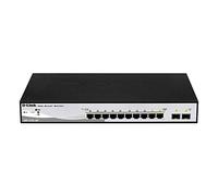 D-Link DGS-1210-10P - 10-Port Gigabit Smart Managed Switch including 2x SFP ports nuclias compatible Managed L2 Gigabit Ethernet (10/100/1000) Power over Ethernet (PoE) Rack mounting 1U