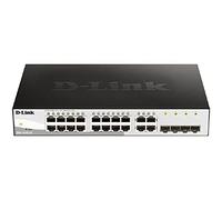 D-Link DGS-1210-20/B 20-Port Gigabit Smart Switch with 4 Gigabit SFP Ports - UK power cord only