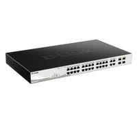 D-Link DGS-1210-24P 24-Port Gigabit PoE Smart Managed Switch with 4 SFP ports (12 x PoE ports), 193 W Power Budget, Enhanced L2 Switching and Security