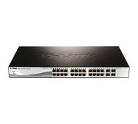D-Link DGS-1210-28P 28-Port Gigabit PoE Smart Managed Switch including 4 Combo Ports Managed L2 Gigabit Ethernet (10/100/1000) Power over Ethernet (PoE) Rack mounting 1U