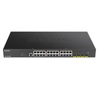 D-Link DGS-1250-28XMP network switch Managed L3 Gigabit Ethernet (10/100/1000) Power over Ethernet (PoE) Black