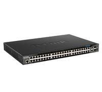D-Link DGS-1520-52MP network switch Managed L3 Gigabit Ethernet (10/100/1000) Power over Ethernet (PoE) 1U Black