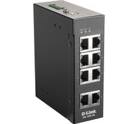 D-Link DIS 100E-8W Unmanaged Switch 8 x 10/100 DIN Rail Mount Wall Mount DC Volt