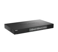 D-Link DMS-1024 24-Port Multi-Gigabit Unmanaged Switch - 2.5G Ethernet, Plug-and-Play, QoS, IGMP Snooping, EEE, Metal Housing, Rackmountable, Silent Operation