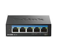 D-Link DMS-105 5-Port 2.5G Multi-Gigabit Unmanaged Desktop Switch with five 2.5 Gigabit Ports, Fanless, Low Profile, Compact, Metal Housing, QoS, UK Plug Only