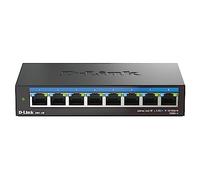 D-Link DMS-108 8-Port 2.5G Multi-Gigabit Unmanaged Desktop Switch with eight 2.5 Gigabit Ports, Fanless, Low Profile, Compact, Metal Housing, QoS, Plug and Play
