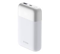 D-Link DPP-101 Power Bank 10000mAh Battery Pack - Slim Portable Charger with 18W USB-C PD & USB-A QC 3.0 Fast Charging, Digital Display, Multi-Device Support, Overcharge Protection