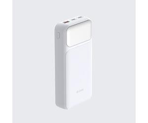 D-Link DPP-201 External Power Bank with 20,000 mAh 20,000 mAh power bank with fast charging up to 65 W, 2 USB-C ports, 1 USB-A port and a digital LED
