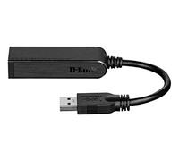 D-Link DUB-1312 Super-Speed USB 3.0 to Gigabit 10/100/1000 Mbit/s Ethernet Adapter, Black
