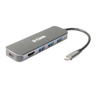 D-Link DUB-2333 multiport hub anthracite 5 ports USB-C USB 3.2 Gen 2