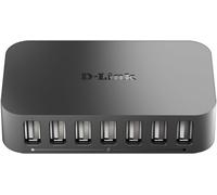 D-Link DUB-H7/B 7-Port Hi-Speed USB 2.0 Hub, USB-A Powered Hub Splitter, 7 Port