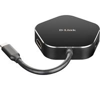 D-Link DUB-M420 4-in-1 USB-C Hub with Power Delivery, HDMI 1.4 and 2 USB 3.0 Ports for MacBook Pro 2016 or Later, MacBook Air 2018, Chromebook and Surface Pro 7