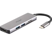 D-Link DUB-M530 notebook dock/port replicator Wired USB 3.2 Gen 1 (3.1 Gen 1) Type-C Aluminium, Black