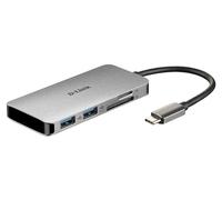 D-Link DUB-M610 6-in-1 USB-C Hub with Power Delivery, HDMI 1.4, 2 USB 3.0 Ports, SD/MicroSD Card Reader for MacBook Pro 2016 or Later, MacBook Air 2018, Chromebook and Surface Pro 7 [Amazon Exclusive]