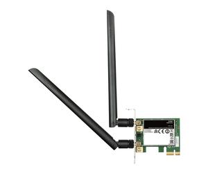 D-Link DWA-582 High-Gain Wi-Fi AC1200 PCIe Wireless Adapter with 2 External Ante