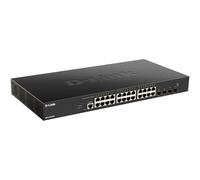 D-Link 24-port 10GBASE-T + 4-port 10/25G SFP28 Smart Managed Switch