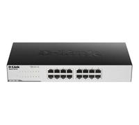 D-Link GO-SW-16G Gigabit Easy Ethernet Gigabit Desktop Switch,Black ,Design may vary