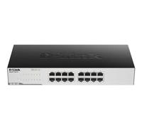 D-Link GO-SW-16G Gigabit Easy Ethernet Gigabit Desktop Switch,Black ,Design may vary