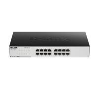 D-Link GO-SW-16G Gigabit Easy Ethernet Gigabit Desktop Switch,Black ,Design may vary