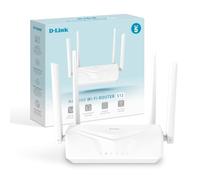 D-Link S12 WLAN Router AC1200 Dual Band with Gigabit Ethernet | WPA3 security, 4 high-gain antennas, Wi-Fi guests, router, bridge and repeater mode, fast app configuration