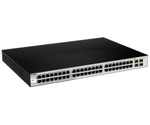 D-LinkDGS-1210-48 48-Port Gigabit Smart Managed Switch Including 4 Combo Ports, Surveillance Mode Interface, Fibre Uplink Ports, Enhanced Layer 2 Management