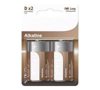 D/LR20 Alkaline Battery, Pack of 2, Offers 30% Longer Life, Perfect for Devices that Require High Daily Consumption, Ideal for Ensuring Long Performance