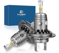 D-Lumina 360° H7 LED Headlight Bulb, 100W 16000LM 6500K Super Bright Headlights Kit Halogen Replacement for 12V Car, 2 Pcs