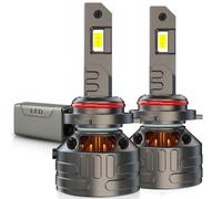 D-Lumina 9005/HB3 Led Headlight Bulb 120W 30000LM,High Lumens LED Kit,6500K Cool White, IP68 Waterproof and Advanced Cooling System, Halogen Upgrade Replacement, Pack of 2