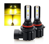 D-Lumina H10 LED Fog Light Bulbs, 8000 Lumens 40W High Power 3000K Golden Yellow 300% Brightness, H10 9145 9140 9045 9040 LED Fog Light DRL Bulbs Replacement For Car Truck, Pack of 2