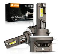 D-Lumina H15 LED Canbus Bulb, 50W 10000LM 6500K Anti-error Super Bright White High Beam Light and Daytime Running Light, With Fan Cooling Effect, 2 Pack