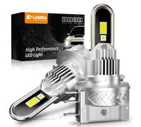 D-Lumina H15 LED Headlight Bulb Canbus, 110W 13000LM 6500K Anti-error Super Bright White High Beam Light and Daytime Running Light, With Fan Cooling Effect,LED H15 2 Pack