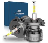D-Lumina H4 LED 360° Headlight Bulb 120W 20000LM 500% Super Bright Headlights Kit 6500K, 2 Pcs