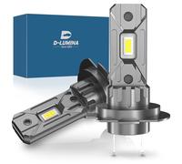 D-Lumina H7 LED Canbus Bulb 100W 16000LM, 6500K 400% Bright, 1:1 Replacement Design Halogen Lamp, Plug and Play, Waterproof IP68, 2 pcs