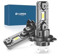 D-Lumina H7 LED Canbus Bulb 100W 16000LM, 6500K Cold White 400% Bright 1:1 Mini Size, Halogen Replacement, Plug and Play, 2 pieces