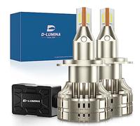 D-Lumina H7 LED Headlight Bulb Projector Canbus Error Free 120W 20000LM Auto Car Lamp Lights Conversion Bulb Light 6000K white,Standard beam for headlight with lens - Pack of 2