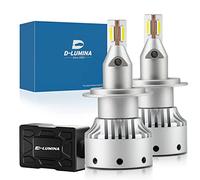 D-Lumina H7 LED Headlight Bulb Projector Canbus Error Free 120W 20000LM Auto Car Lamp Lights Conversion Bulb Light 6000K white,Standard beam for headlight with lens - 2 piece