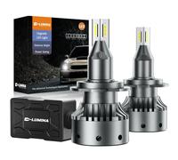 D-Lumina H7 LED Lenticular Bulbs,120W 20000LM 6500K White,Projector Specific Version,Extremely Bright LED Headlight Conversion Kit,Plug and Play,Anti-Radio Interference,2pcs