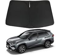 D-Lumina RAV4 Windshield Sun Shade Compatible with Toyota RAV-4 2019 2020 2021 - Foldable Car SUV Front Window Sunshade Auto Heat Shield Reflector Cover Blocks Max UV Rays