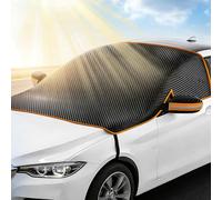 D-Lumina Sunshade for Car Windshield, Protective Glass,shield from Sun and Snow, Windscreen Sun Shade, Block UV Rays in Summer, Heavy Duty Thickened Protective Windshield Cover, Universal 260x120cm